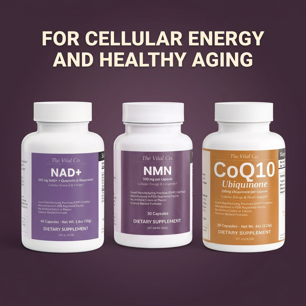 The Longevity & Cellular Stack — for cellular energy and healthy aging